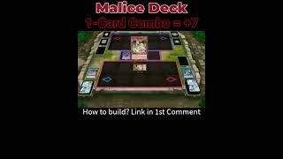 1Card Combo  7 Malice Deck🔥Yugioh Meta 2024 Maliss Post Crossover Breakers [upl. by Gawain]