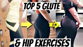 Top 5 Glute amp Hip Exercises  Grow Your Lower Body Butt Workout [upl. by Mercola346]