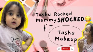 Tashu Ka Makeup  Tashu Ki Baten  cutebaby funny viral trending india funnyvideo babytasha [upl. by Nylyaj675]