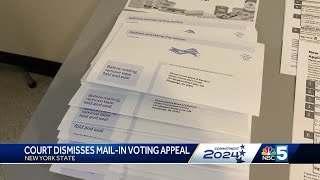 Court in New York dismisses mail0in voting appeal [upl. by Mcdade]