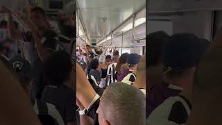 Torcida Botafogo indo para o Engenhão no trem 301125 [upl. by Anelat]