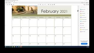 Microsoft publisher 2016 tutorial Design a Calendar from Template [upl. by Anahtor]