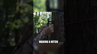 Saddle hunters attach your climbing sticks faster archery bowhunting [upl. by Trevah340]