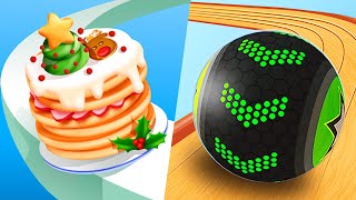 Going Balls  Pancake Run  All Level Gameplay AndroidiOS  NEW APK UPDATE [upl. by Niuqaoj]