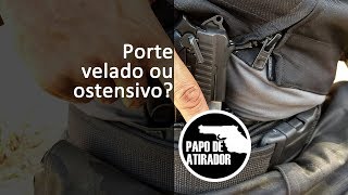 Qual a diferença entre porte velado e ostensivo [upl. by Laith]