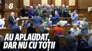 Veteranii războiului de pe Nistru prezenți la ședința Parlamentului [upl. by Amelus]