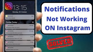 Instagram Notifications Not Working on iPhone  iOS 16  2022 [upl. by Sands945]