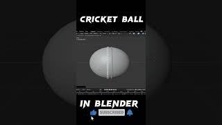 CRICKET BALL blender shorts cricket viratkohli bass blender3danimation gaming [upl. by Marola]