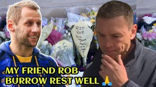 Remembering Rob Burrow Kevin Sinfield tearfully leads tributes try not to cry [upl. by Eciened]