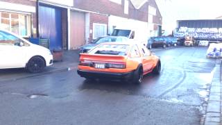 Driftworks DW86 Quick First Burnout Test  AE86 V8 LS3 [upl. by Wenger]