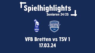 TSV 05 Reichenbach vs VFB Bretten  Verbandsliga Nordbaden [upl. by Anilah]