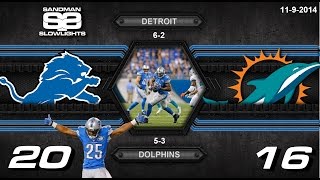 Lions Vs Dolphins Slowlights 2014 [upl. by Annonyw]