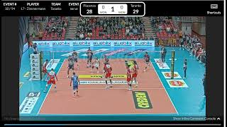 Piacenza Side Out VS Taranto Serve 10 20 2024 4th [upl. by Nayr]