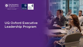 UQ Oxford Executive Leadership Program [upl. by Cuda]