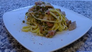 Tagliatelle prosciutto e funghi [upl. by Rebmaed799]