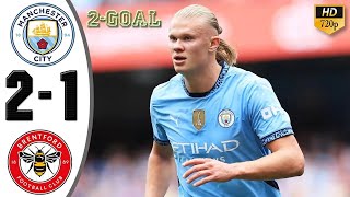 Man City vs Brentford 21 Highlights amp All Goals  Haaland Brace Secures Win  2024 HD [upl. by Hyatt]