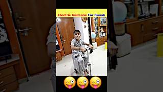 Electric Suitcase For Kunali 😁🧲🧿 shorts souravjoshivlogs piyushjoshi funny shortsvideo [upl. by Elad]