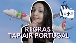 REGRA DE BAGAGEM TAP AIR PORTUGAL  Mala de mão e despachada [upl. by Eitak]