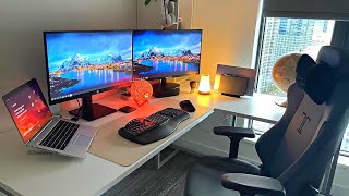 My Work From Home Desk Setup  Budget Productivity Setup [upl. by Essinger]