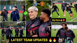 JUST NoW✅UGARTEZarkizeeHøjlundMAN UTD TRAINING News AHEAD OF FC PORTO🔥CONFIRMED manunitednews [upl. by Strage]