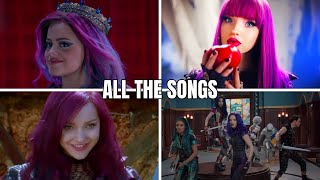 Disney Descendants 123 All the Songs Compilation [upl. by Rozella49]