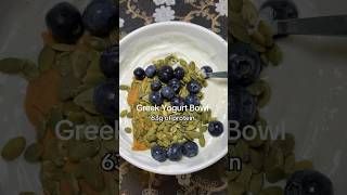 Recipe Greek yogurt collagen PB2 Pumpkin seeds protein healthyrecipes [upl. by Naols609]