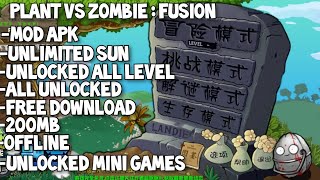 Download Plant Vs Zombie Fusion Mod Apk Full Unlocked [upl. by Essined722]