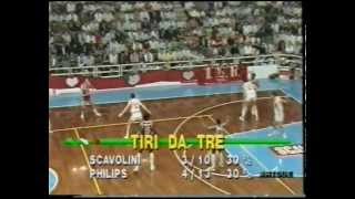 Monetina 1989  Pesaro vs Milano semifinale gara 1 [upl. by Yelhs]