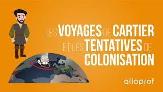 Les voyages de Cartier et les premières tentatives de colonisation  Histoire  Alloprof [upl. by Ademla]