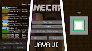 How to install Java UI for MCPE 117 [upl. by Fonville]