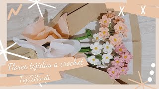 Flor quotNO ME OLVIDESquot tejida a crochet  Teji2Sindi ♡ [upl. by Aihsek]