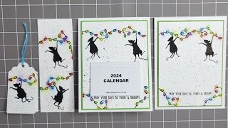 Lavinia Stamps card magnetic bookmark calendar and tag [upl. by Munafo]