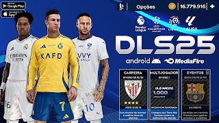 DLS 25 DOWNLOAD MEDIAFIRE OFFLINE COM NARRAÇÃO E MODO CARREIRA ATUALIZAÇÃO DREAM LEAGUE 2024 [upl. by Rossen]