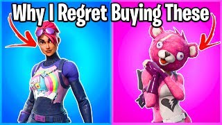 17 SKINS I REGRET BUYING IN FORTNITE [upl. by Anairo]