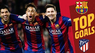 🔥⚽ TOP GOALS vs ATLETICO MADRID at SPOTIFY CAMP NOU SXXI [upl. by Ahsekin]