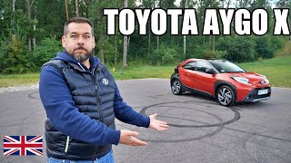 Toyota Aygo X  Its Called Cross ENG  Test Drive and Review [upl. by Nnaarual]