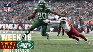 Washington Commanders vs New York Jets  2023 Week 16 Game Highlights [upl. by Sipple]