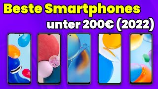 Die besten Smartphones unter 200 Euro 📱 TOP 5 Handy Vergleich 2022 [upl. by Nadeen]