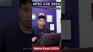 APSC CCE Mains Exam Date 2024  Common Entrance Exam 2023 [upl. by Natsyrt332]