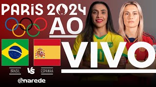 BRASIL X ESPANHA AO VIVO  OLIMPÍADAS 2024  SEMIFINAL [upl. by Hanson]