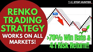 AMAZING SIMPLE RENKO TRADING STRATEGY FOR ALL MARKETS 70 WIN RATE amp HIGH RISK RETURN [upl. by Milka]