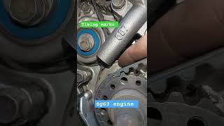 Timing marks 4g63 engine Ang tune up mitsubishiadventure mitsubishi shorts tuneup timingbelt [upl. by Deegan]