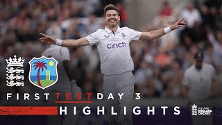 Atkinson 12Fer In Andersons Finale  Highlights  England v West Indies Day 3  Rothesay Test 2024 [upl. by Karlotte]