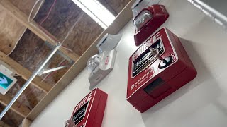 Notifier NFS320C Fire alarm demo system test [upl. by Akinek76]