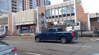 Demolition Of Former Atco Gas Service Building  1040 11th Ave SW Calgary AB [upl. by Maxma30]