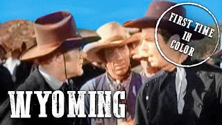 Wyoming  COLORIZED  Bill Elliott  Full Western Movie  Free Cowboy Film [upl. by Eisej]