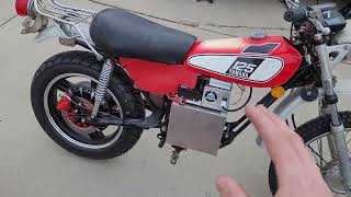 1976 Yamaha DT125C Gas to EV Conversion for Under 2000 Electric Motorcycle Conversion Build [upl. by Armelda]