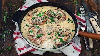 Côtelettes de porc avec sauce crémeuse aux champignons  Le Coup de Grâce X Maillard [upl. by Aralomo]