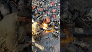 Ac Compressor Fire Cutter 😱 shorts youtubeshorts [upl. by Onitrof]