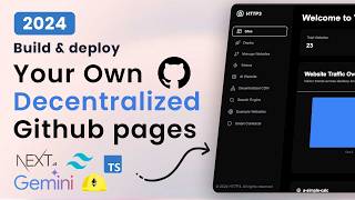 Build and Deploy your own Decentralized Github Pages with Nextjs 14 Typescript IPFS amp Devv AI [upl. by Enaenaj]